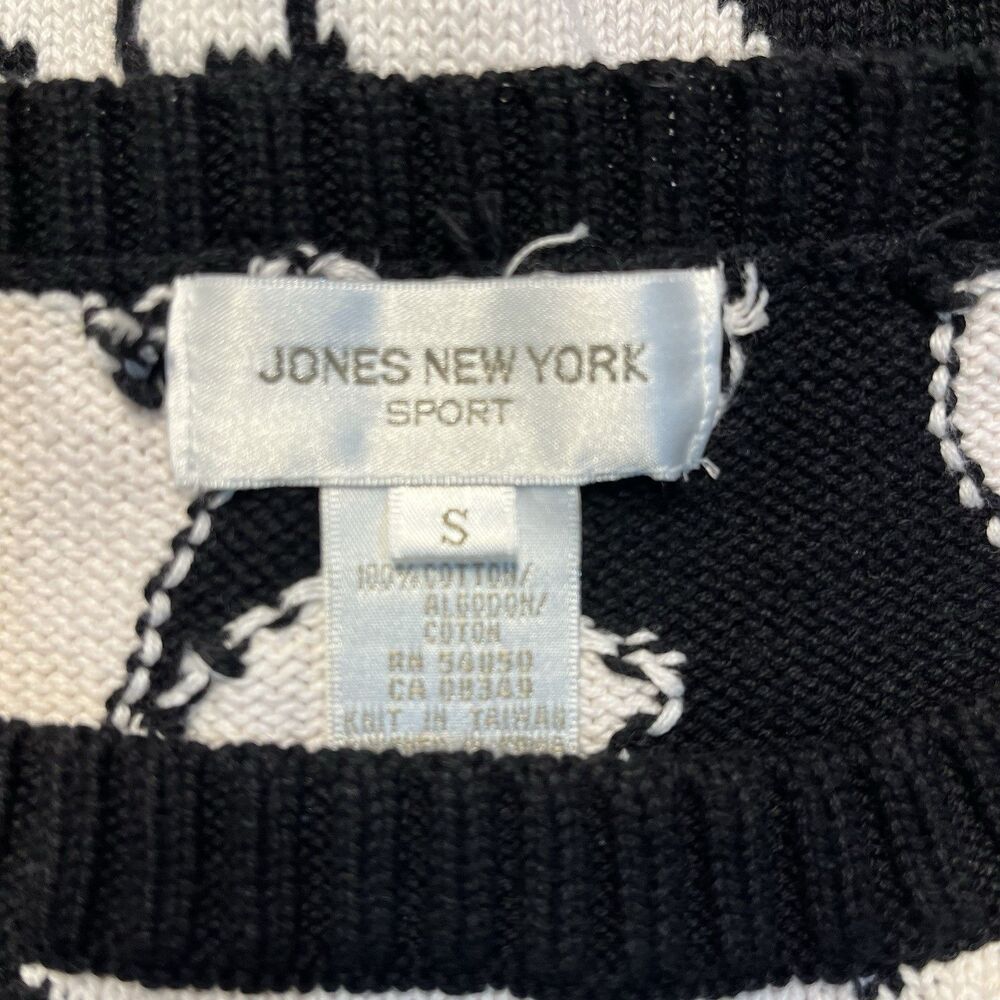 Vintage Jones New York Sport Women’s Floral Knit Sleeveless Sweater Vest Small - Picture 6 of 6